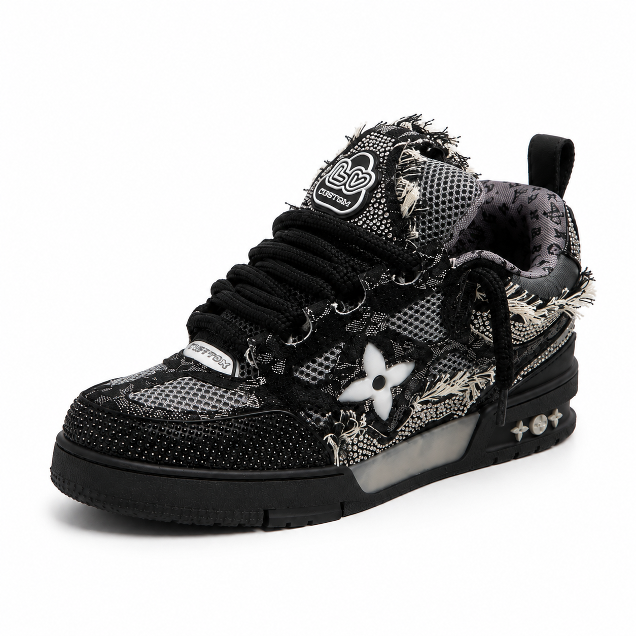 Urban Luxury Sneakers with Glitter